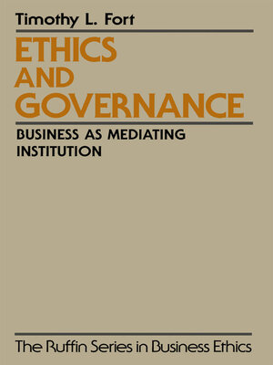 cover image of Ethics and Governance